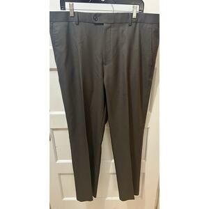 Peter Millar Crown Sport Slacks 38 X 32 Brown Flat Front Perfect condition